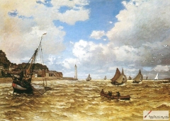 Mouth of the Seine at Honfleur, 1865,