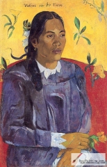 Vahine no te tiare (Woman with a Flower), 1891,