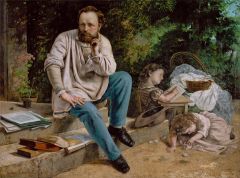 Proudhon and his children, 1865