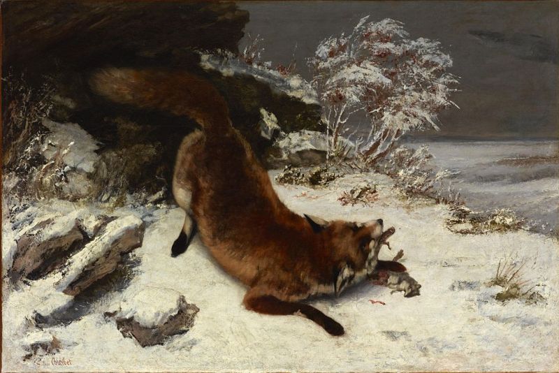 Fox In The Snow, 1860