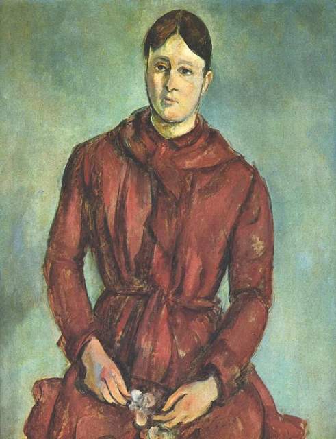 Madame Cézanne in a Red Dress c. 1890-1894