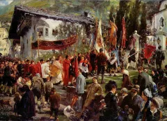 Fronleichnamsprozession in Hofgastein , 1880