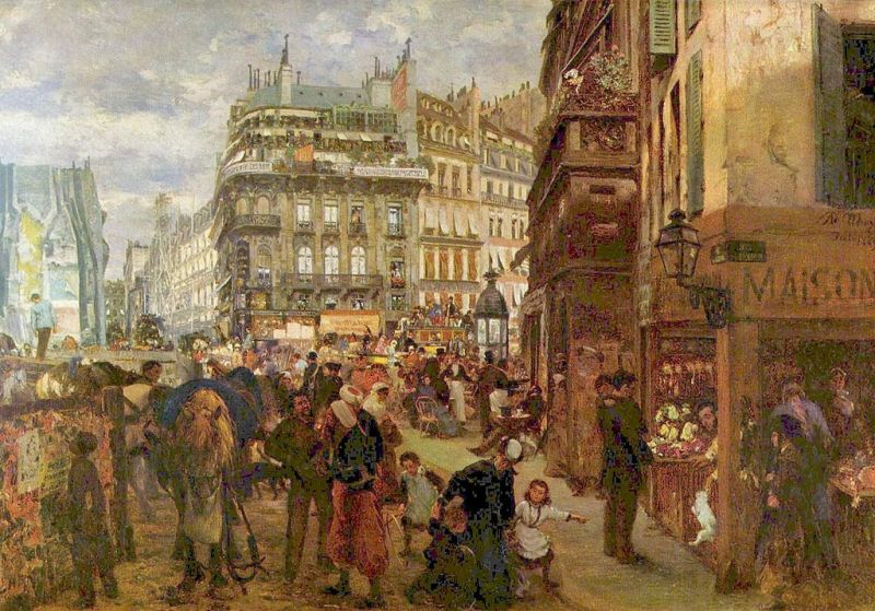 Weekday in Paris, 1869