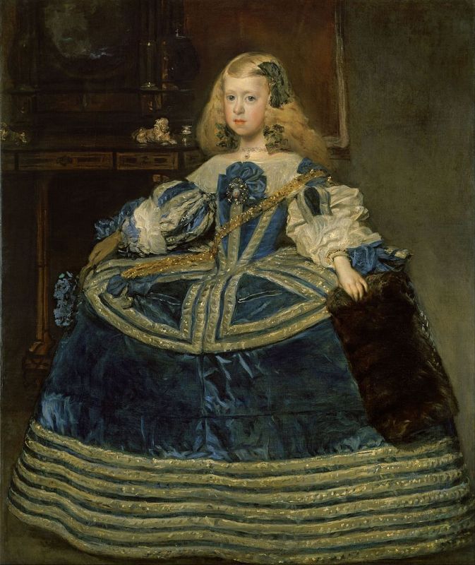 Portrait of the eight-year-old Infanta Margarita Teresa in a Blue Dress (1659)