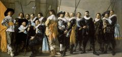 Frans Hals, later finished by Pieter Codde. De Magere Compagnie. 1637