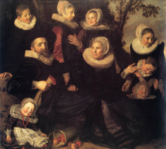 Family Portrait of Gijsbert Claesz van Campen in a Landscape, c. 1620