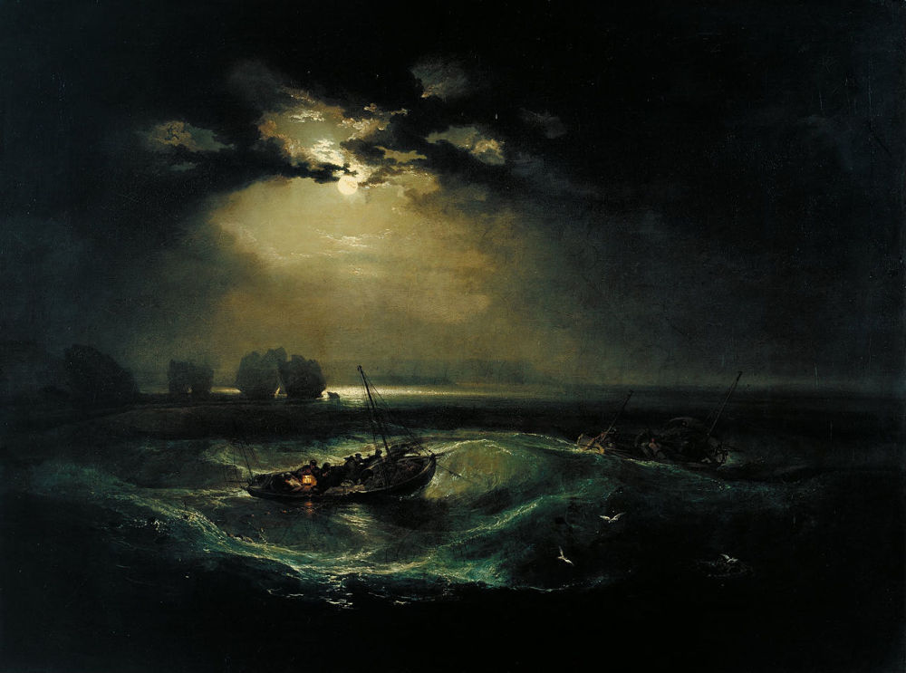 Fishermen at Sea exhibited in 1796