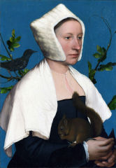 Portrait of a Lady with a Squirrel and a Starling, c. 1527–28.