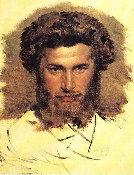 Portrait of Kuindzhi by Viktor Vasnetsov, 1869