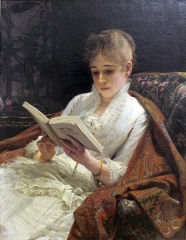 Portrait of a woman reading, 1881