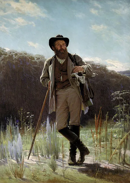 Portrait of painter Ivan Shishkin, 1873.