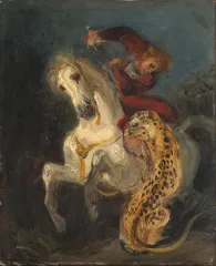 Rider Attacked, 1855