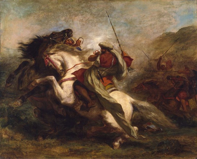 Collision of Moorish Horsemen, 1844