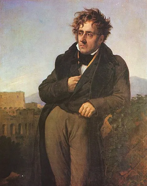 Portrait de Chateaubriand méditant sur les ruines de Rome, 1808