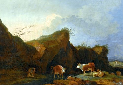 Landscape with cows, Wilanów Palace, Warsaw