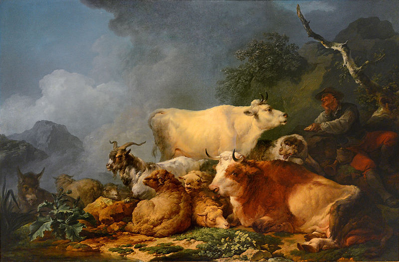 Paysage avec animaux, 1767