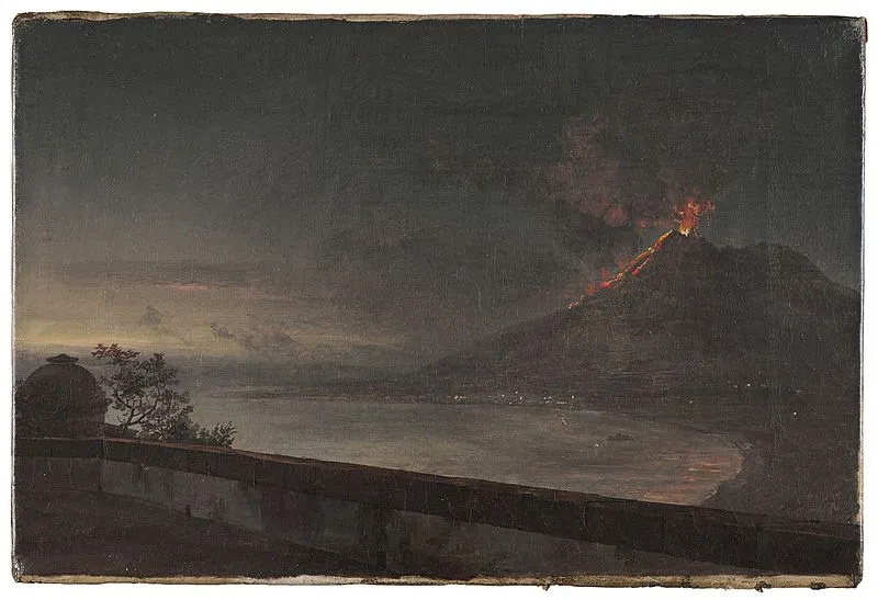 Johan Christian Dahl, View towards Vesuvio from Quisisana, 1820