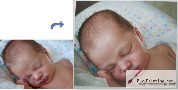 Custom Oil Portrait, Child Portrait, Baby Portrait, Hand Painted Oil Painting, Original Portrait