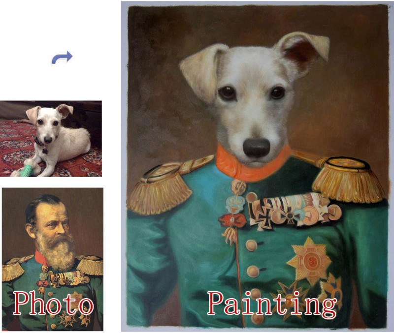 Custom Oil Portrait, Hand Painted Oil Painting, Paint Faces on Famous Painting, Original Oil Portrait, Family Portrait, Pet Portrait and etc