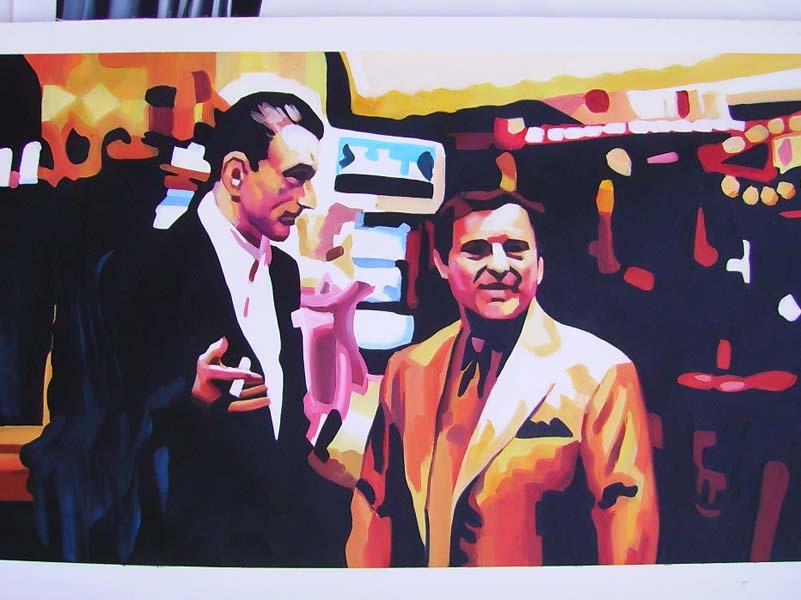Custom Oil Portrait Pop Art Painting, Pop Art Portrait Painting, Hand Painted Oil Painting From Photos
