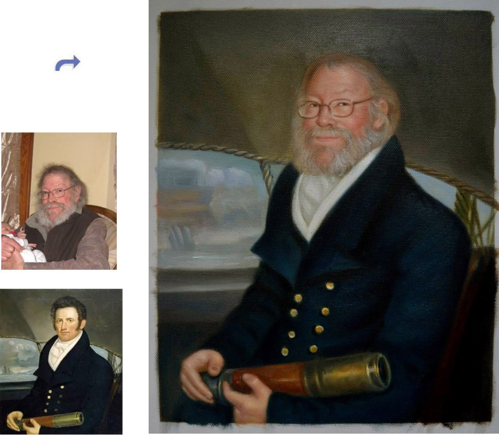 Custom oil portrait, Paint your face on famous painting, Family portrait, Pet Portrait and etc
