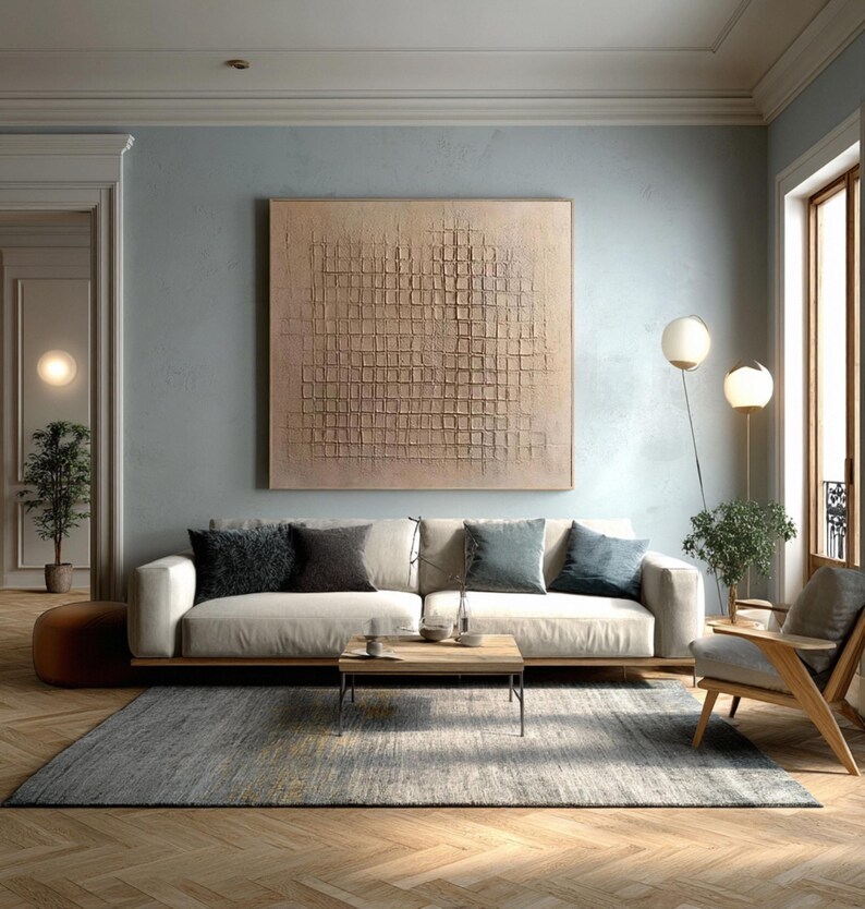 Textured Abstract Canvas Art Painting #ABST4