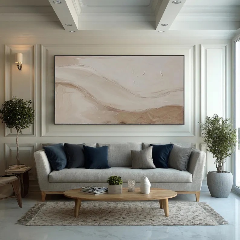 White Minimalist Painting #ABST17
