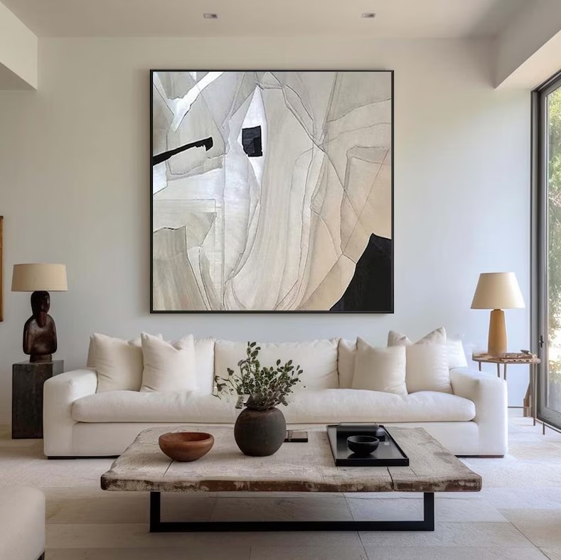 Textured Minimalist Art Painting #ABST178