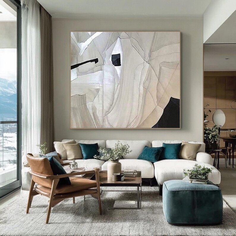 Textured Minimalist Art Painting #ABST178