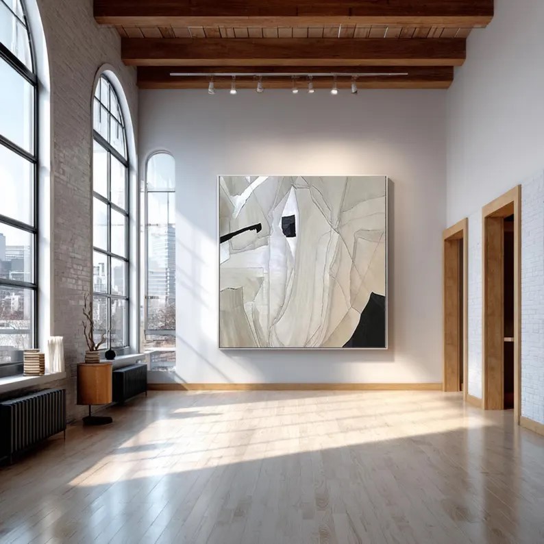 Textured Minimalist Art Painting #ABST178