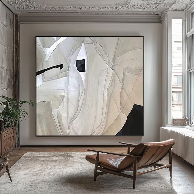 Textured Minimalist Art Painting #ABST178