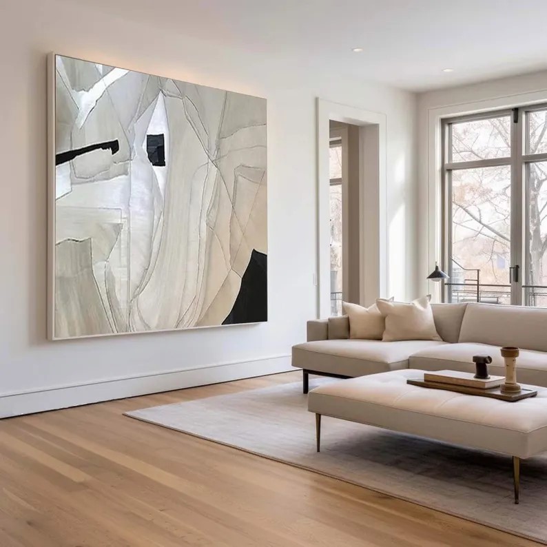 Textured Minimalist Art Painting #ABST178