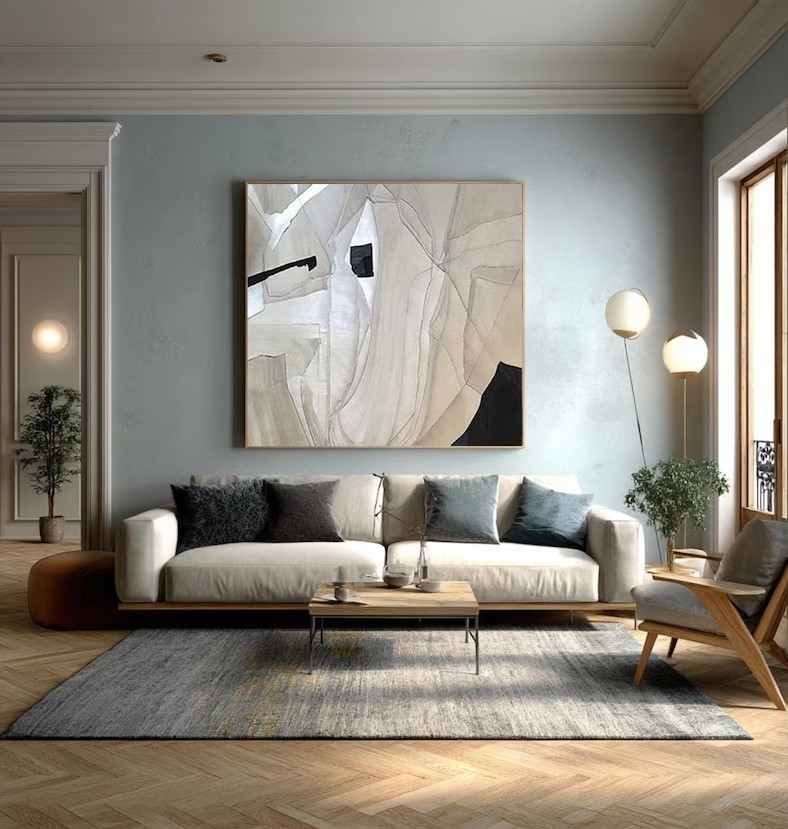 Textured Minimalist Art Painting #ABST178