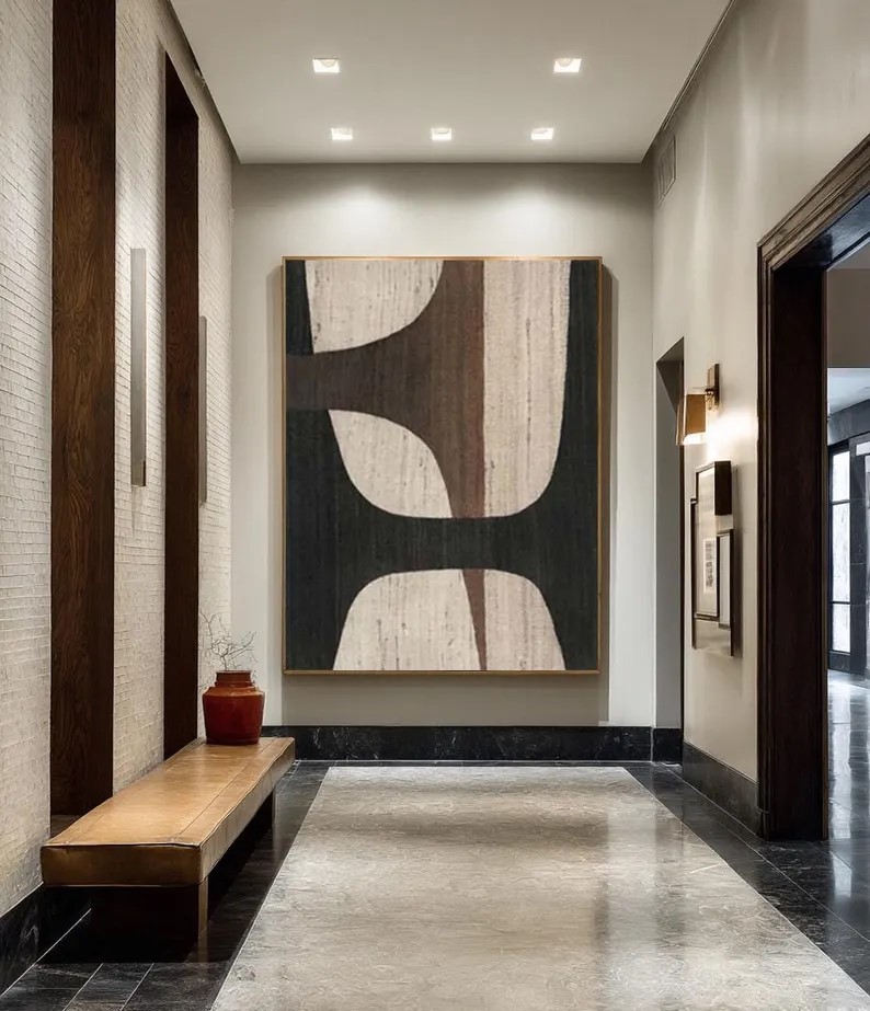 Modern Textured Canvas Wall Art #ABST180