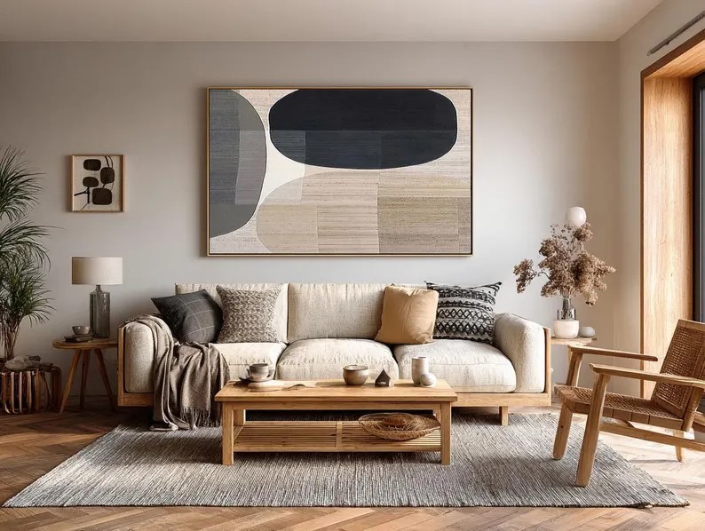 Wabi Sabi Minimalist Wall Art #ABST182
