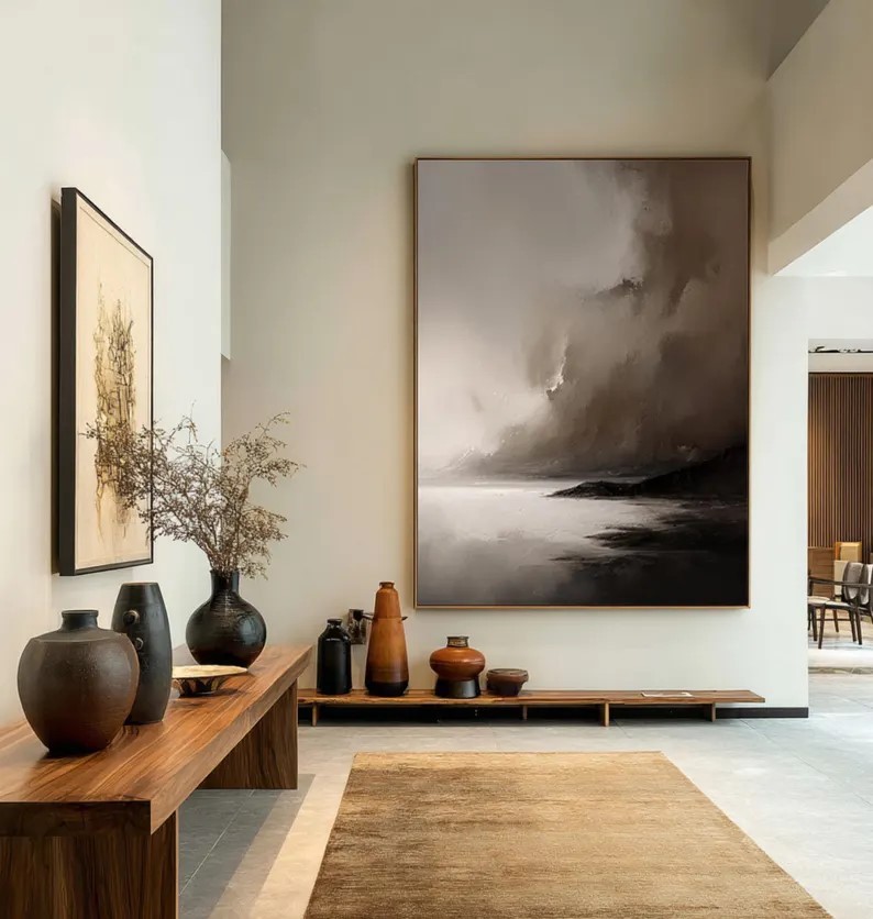 Wabi Sabi Canvas Wall Art #ABST184