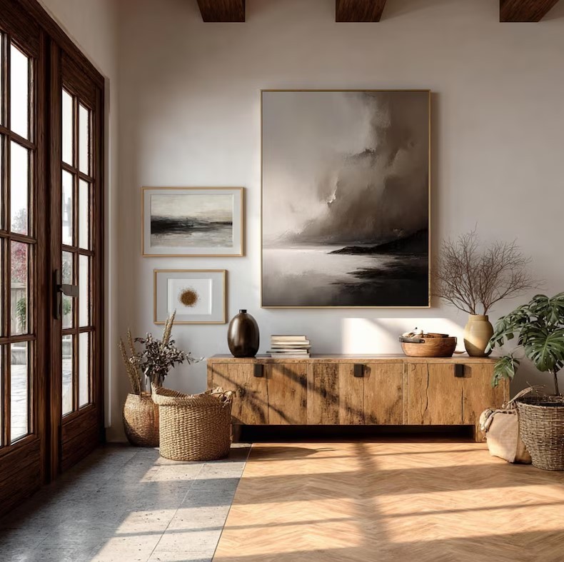 Wabi Sabi Canvas Wall Art #ABST184