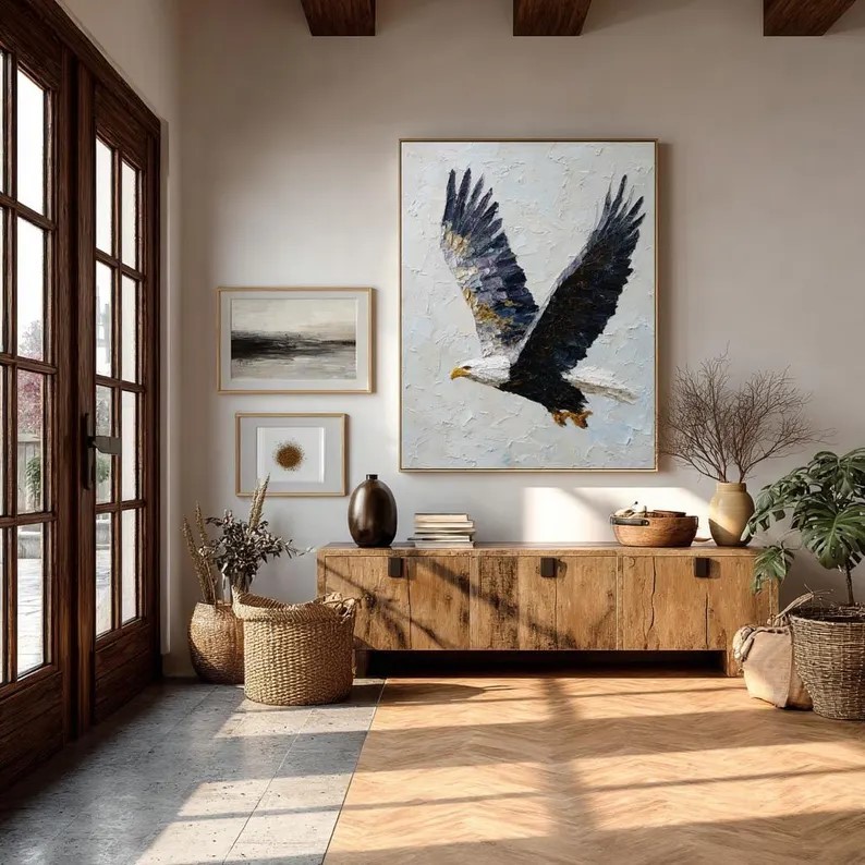 Abstract Eagle Flight Painting #ABST197