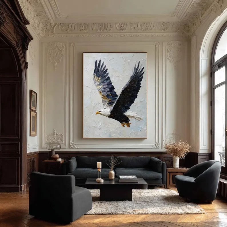 Abstract Eagle Flight Painting #ABST197