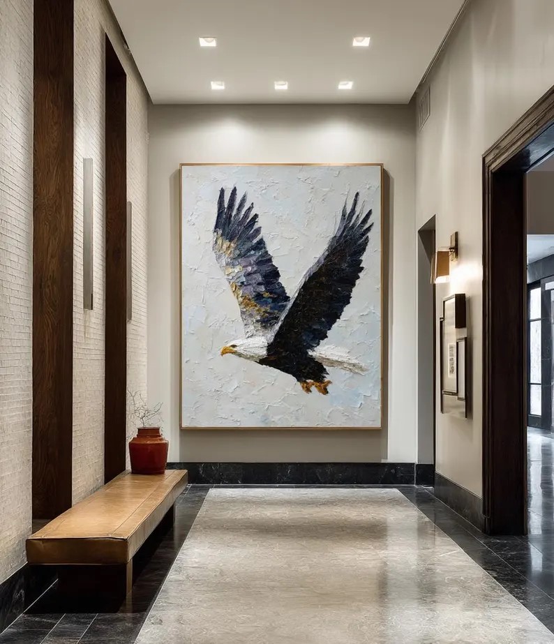 Abstract Eagle Flight Painting #ABST197