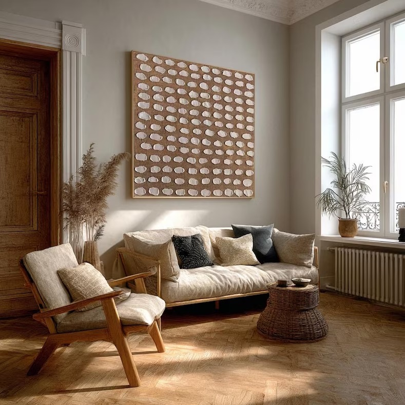 Large 3D Textured Painting #ABST24