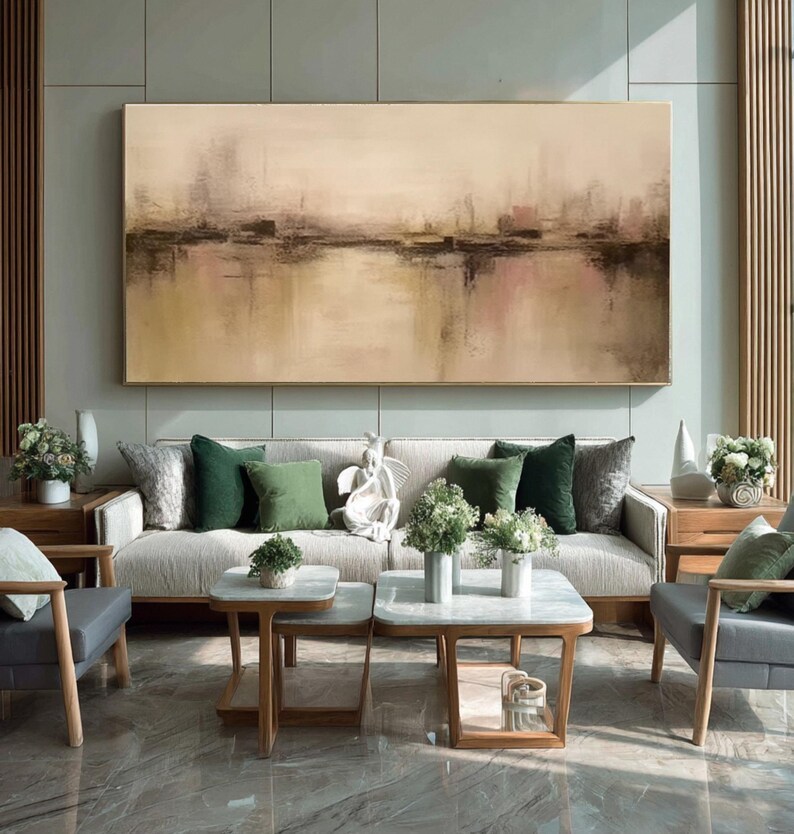 Beige Wabi Sabi Painting #ABST29