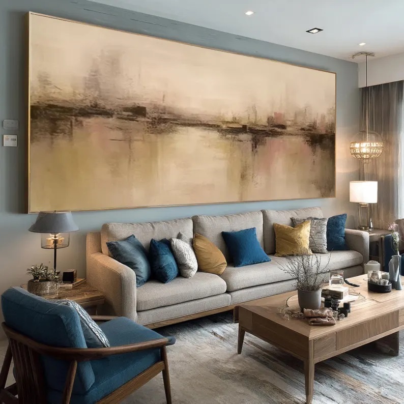 Beige Wabi Sabi Painting #ABST29