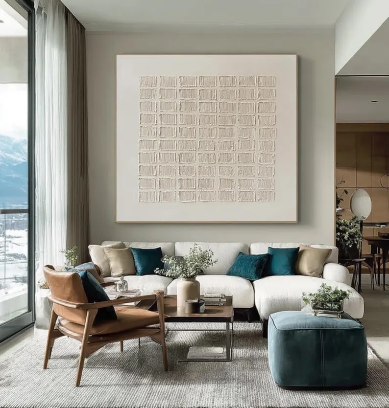 Textured Canvas Art Painting #ABST38
