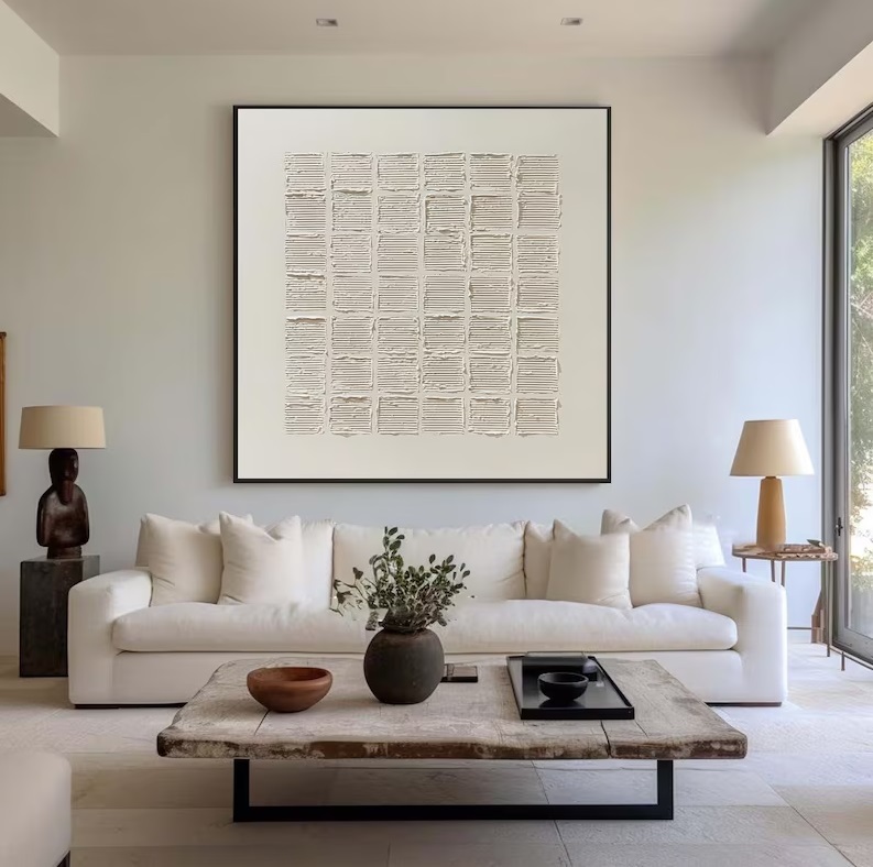 Textured Canvas Art Painting #ABST38