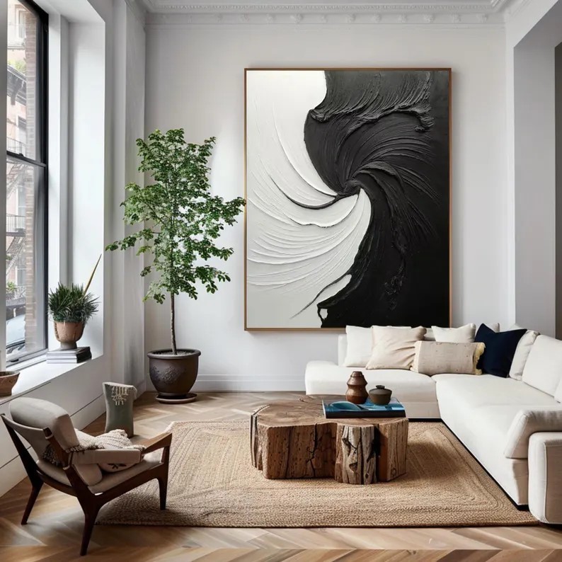 Minimalist Wabi Sabi Painting #ABST124