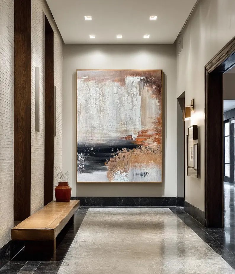 Texture Brown Wall Art #ABST126