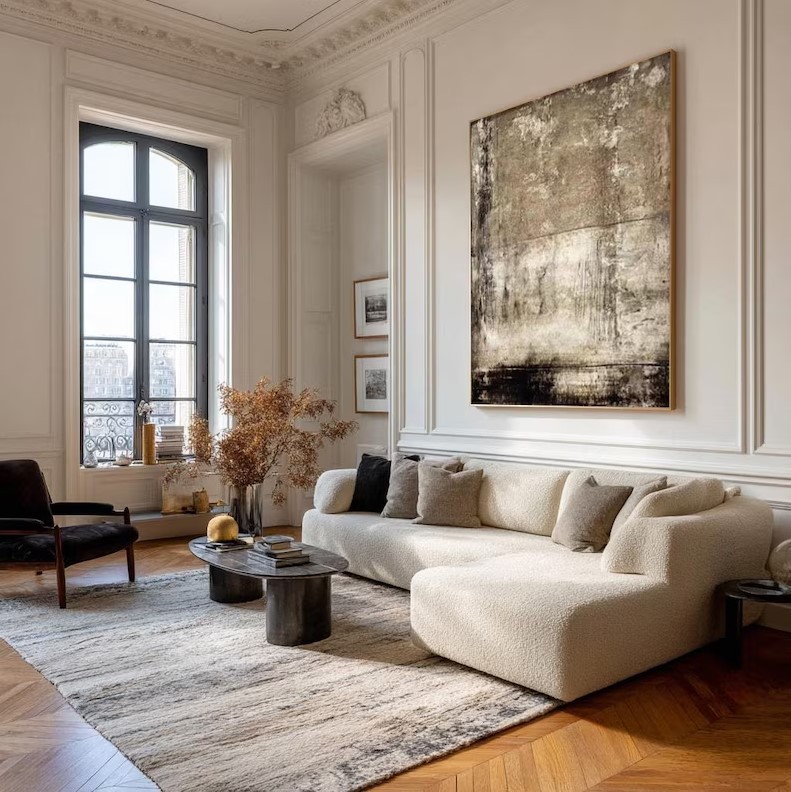 Large Brown Abstract Painting #ABST94