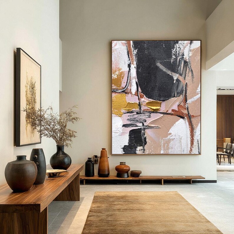 Gold Modern Wall Art #ABST103