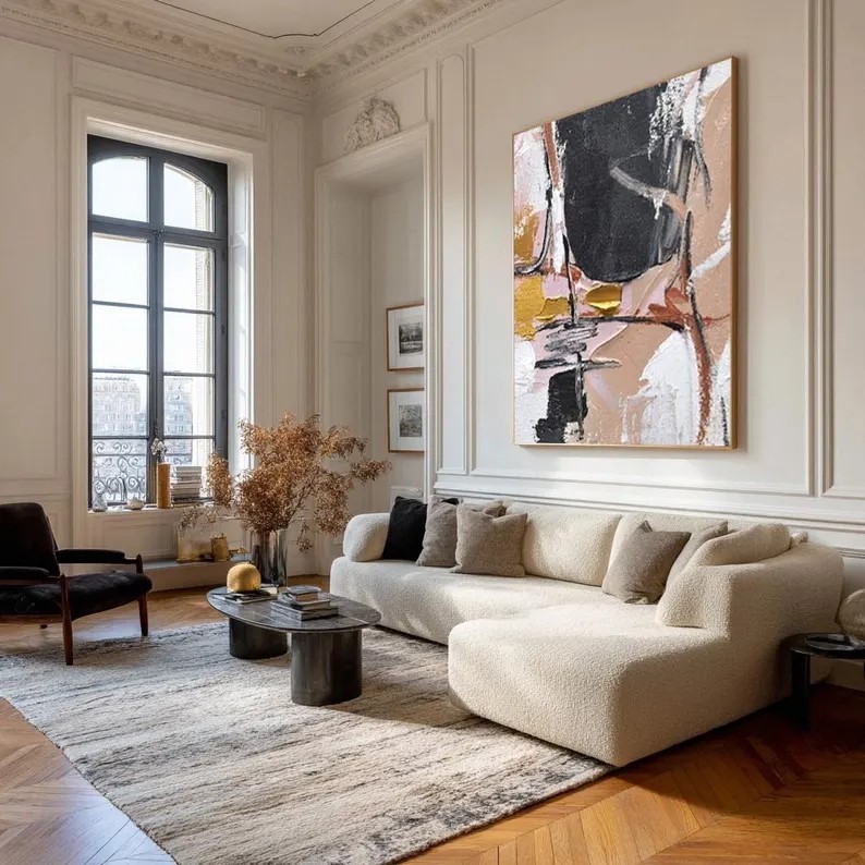 Gold Modern Wall Art #ABST103